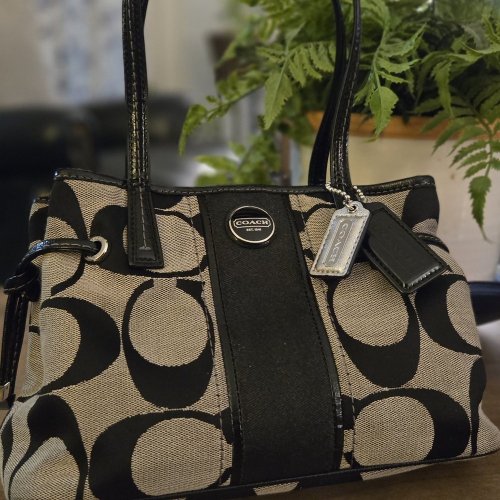 Coach Monochrome Signature Shoulder Bag